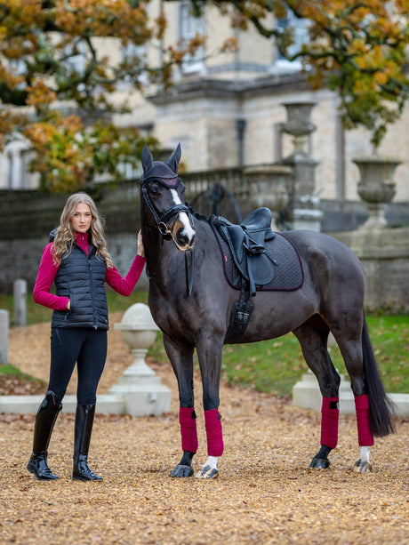 LeMieux Suede Dressage Square Saddle Pad Cinder