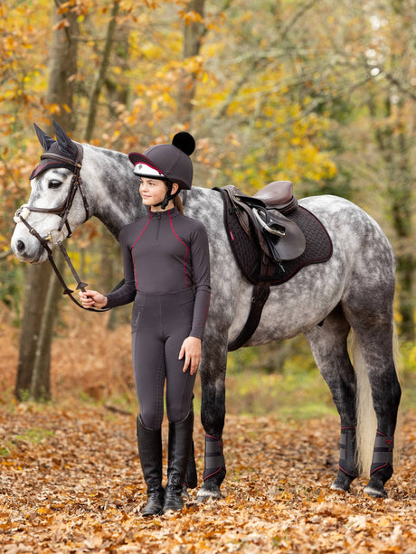 LeMieux Suede GP Square Saddle Pad Cinder