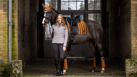 LeMieux Loire Classic Dressage Square Saddle Pad Ginger