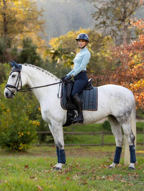 LeMieux Loire Classic Dressage Square Saddle Pad Petrol