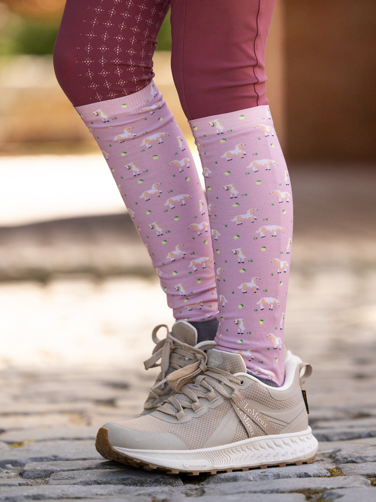 LeMieux Footsie Socks Lemon