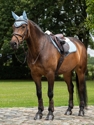 LeMieux Merino+ Suede Close Contact Square Jump Saddle Pad Glacier