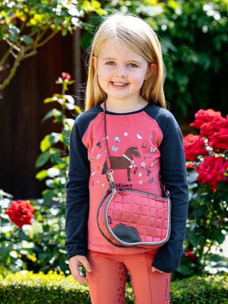 LeMieux Saddle Pad Crossbody Bag Cranberry