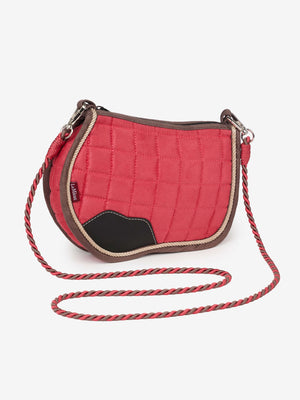 LeMieux Saddle Pad Crossbody Bag Cranberry