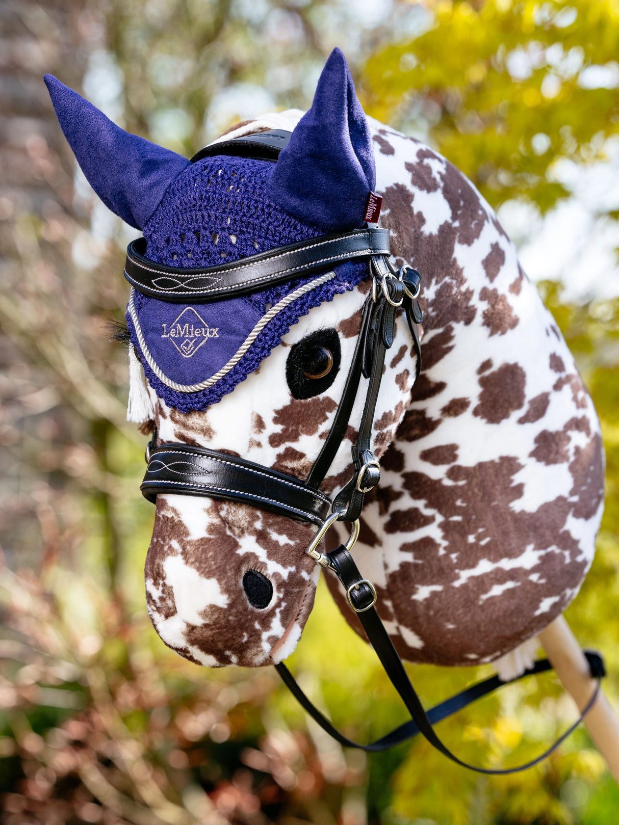 LeMieux Hobby Horse Fly Hood Ink Blue