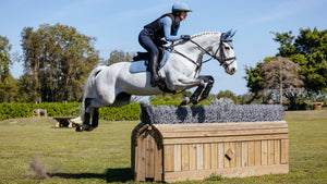 LeMieux Suede Square Close Contact Jump Saddle Pad Ice Blue