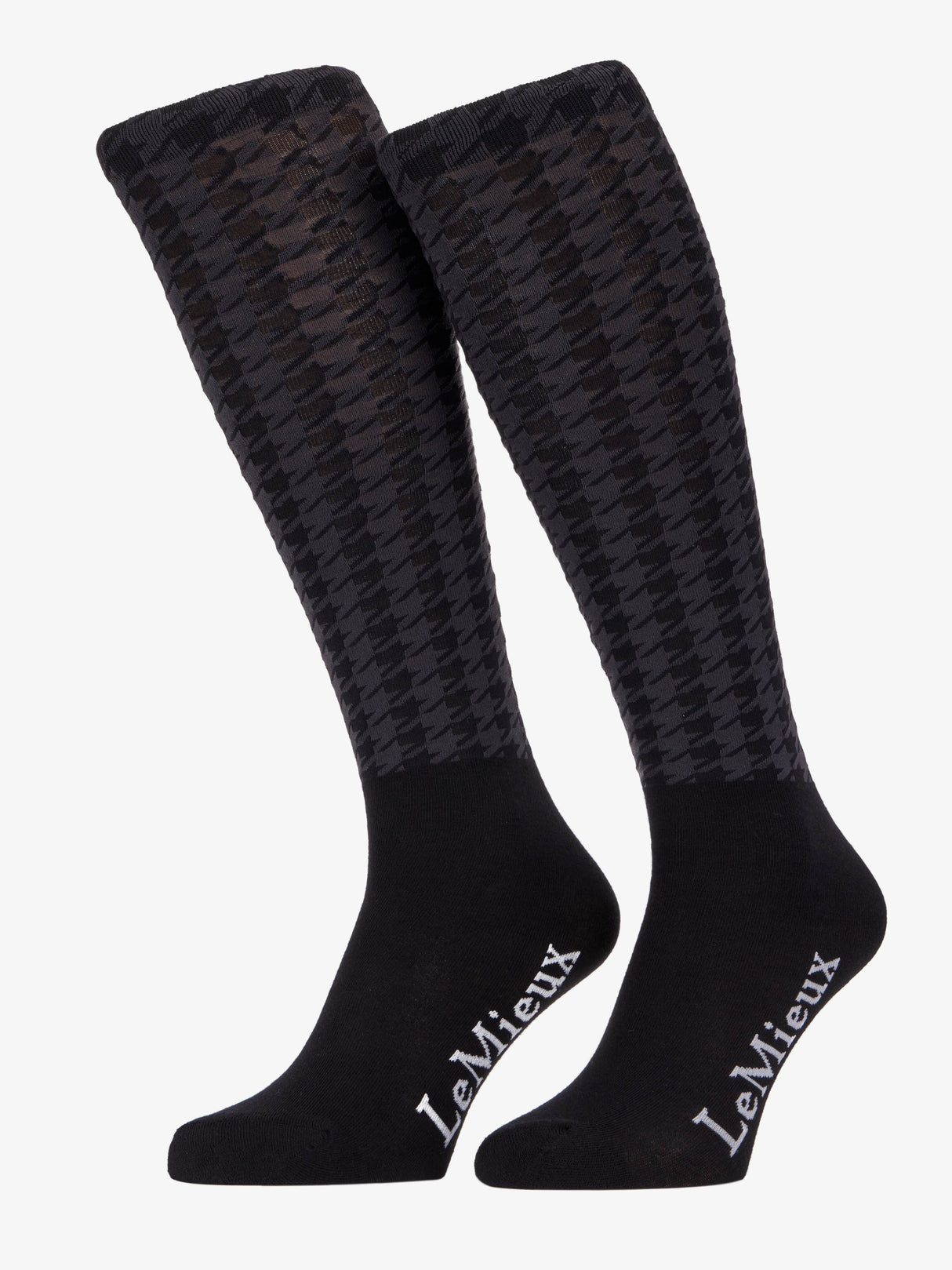 LeMieux Aspen Houndstooth Sock Black