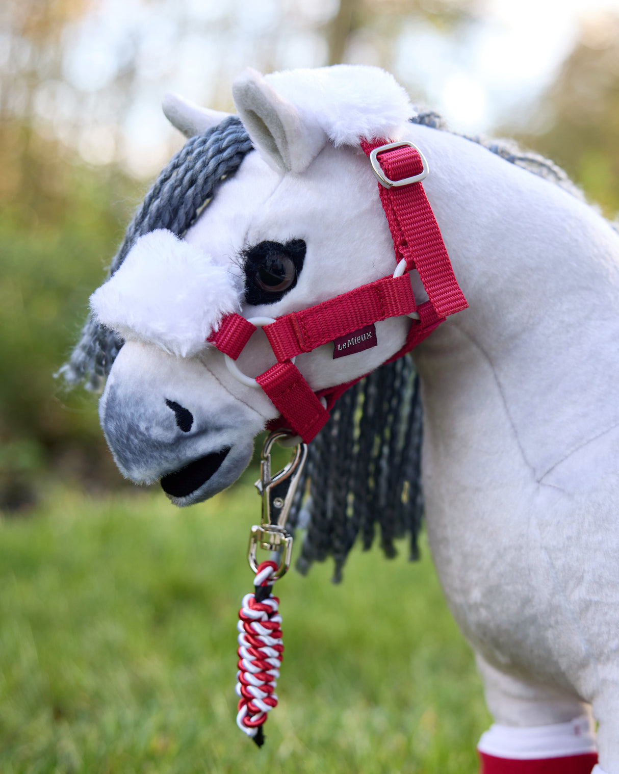 LeMieux Toy Pony Christmas Headcollar & Leadrope Red