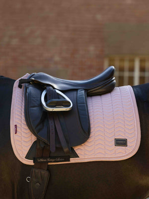 LeMieux Heritage Herringbone Dressage Saddle Pad Wild Rose