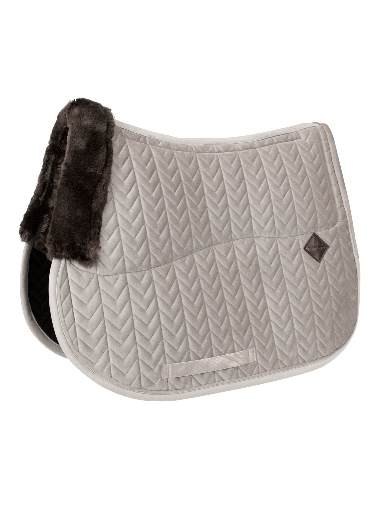 Kentucky Skin Friendly Velvet Jump Saddle Pad Beige