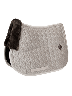 Kentucky Skin Friendly Velvet Jump Saddle Pad Beige