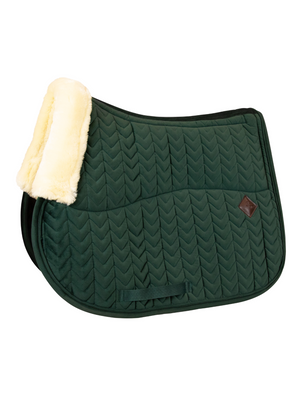 Kentucky Skin Friendly Velvet Jump Saddle Pad Pine Green