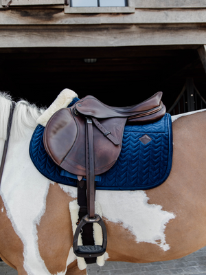 Kentucky Velvet Skin Friendly Jump Saddle Pad Navy