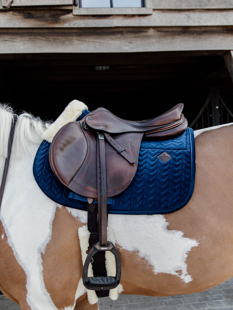 Kentucky Velvet Skin Friendly Jump Saddle Pad Navy