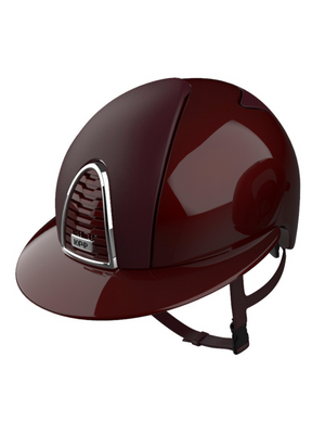 KEP Cromo 2.0 Helmet Metal Bordeaux - Bordeaux Leather Panels