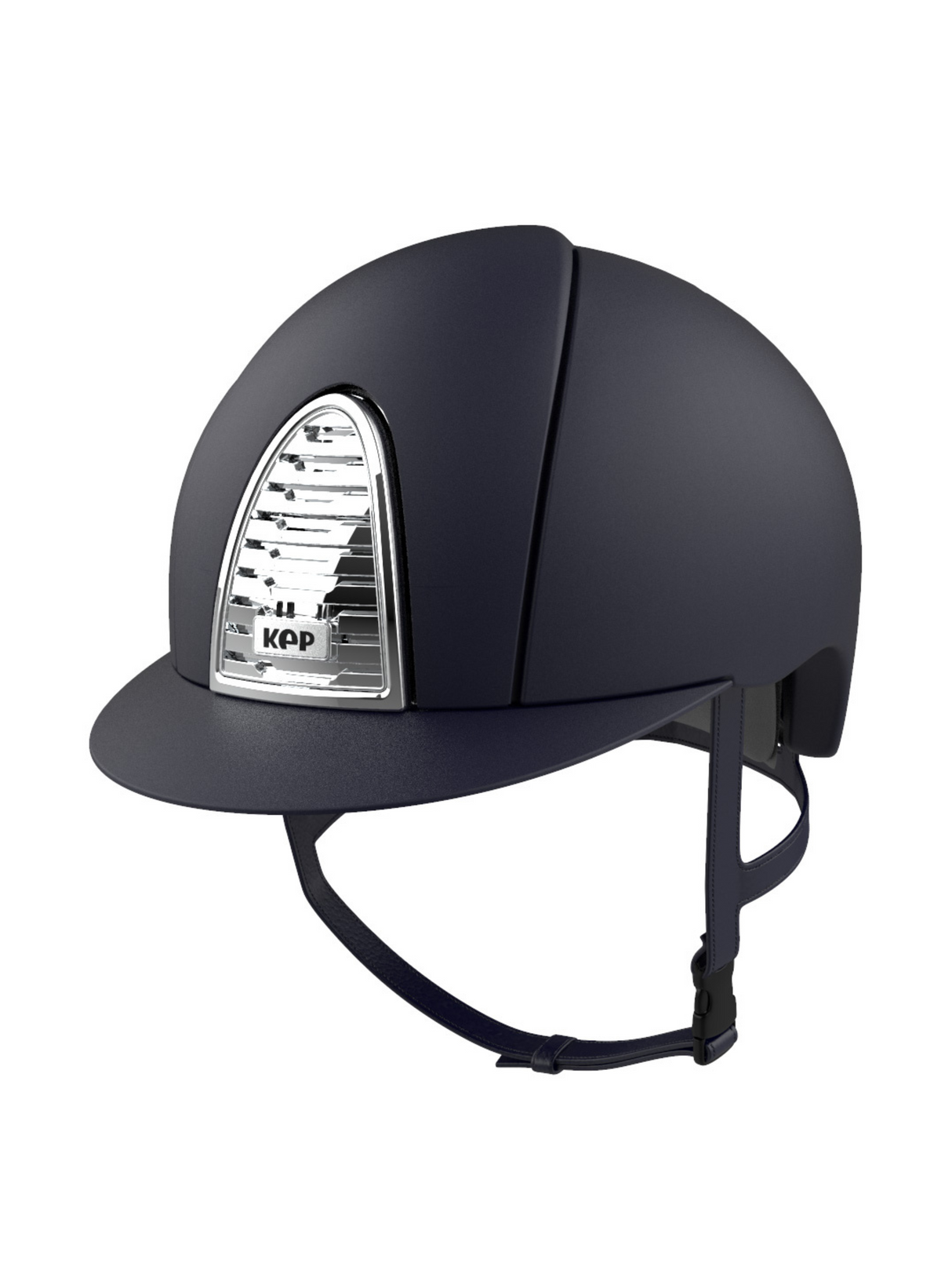 KEP Cromo 2.0 Helmet Mica Blue - Chrome Ventilation Grille