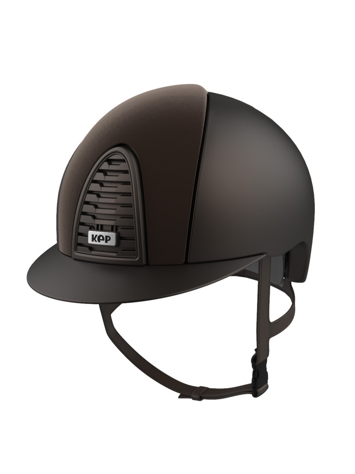 KEP Cromo 2.0 Helmet Textile Brown - Brown Velvet Front & Rear Panels