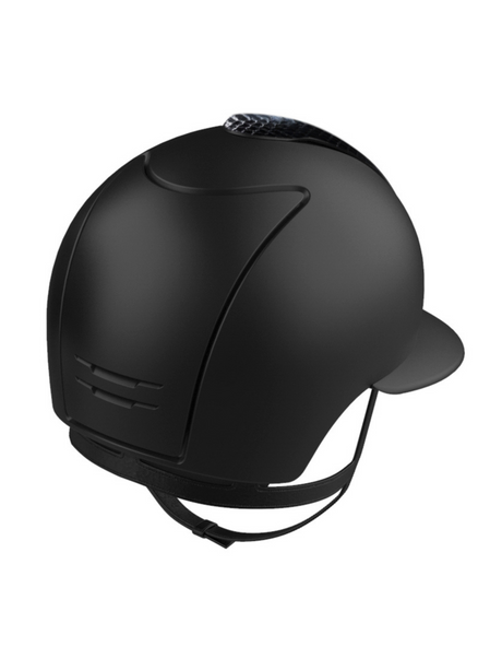 KEP Cromo 2.0 Helmet Textile Black - Gloss Black Snake Front Panel