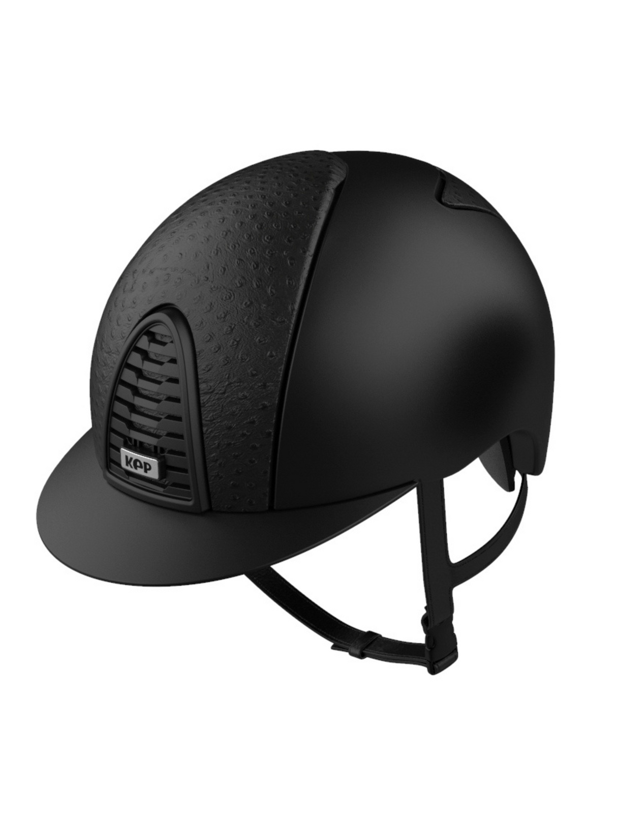 KEP Cromo 2.0 Helmet Textile Black - Black Ostrich Front & Rear