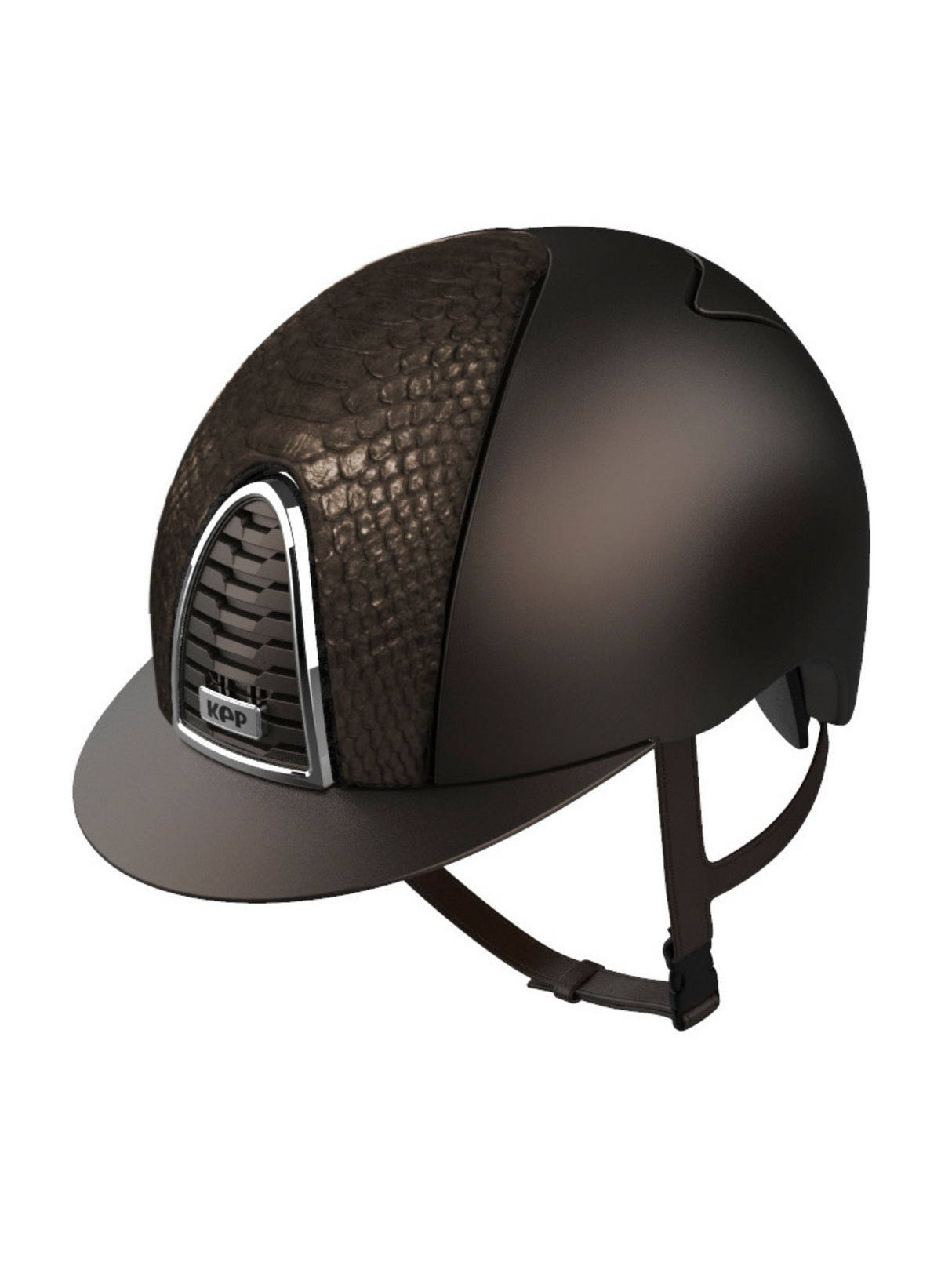 KEP Cromo 2.0 Helmet Textile Brown - Brown Python Front Panel