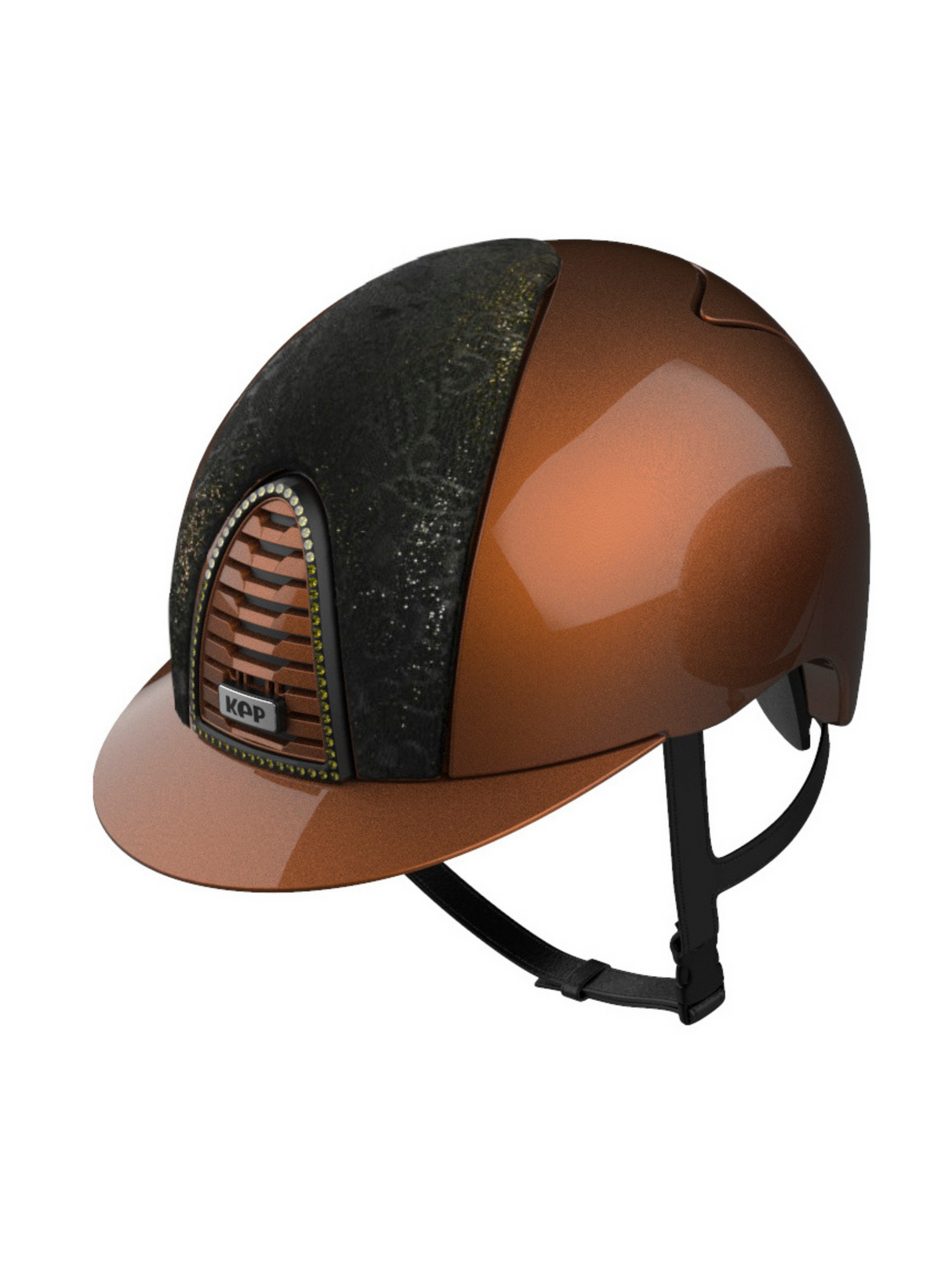 KEP Cromo 2.0 Helmet Metal Bronze - Iseo Front - Swarovoski Frame