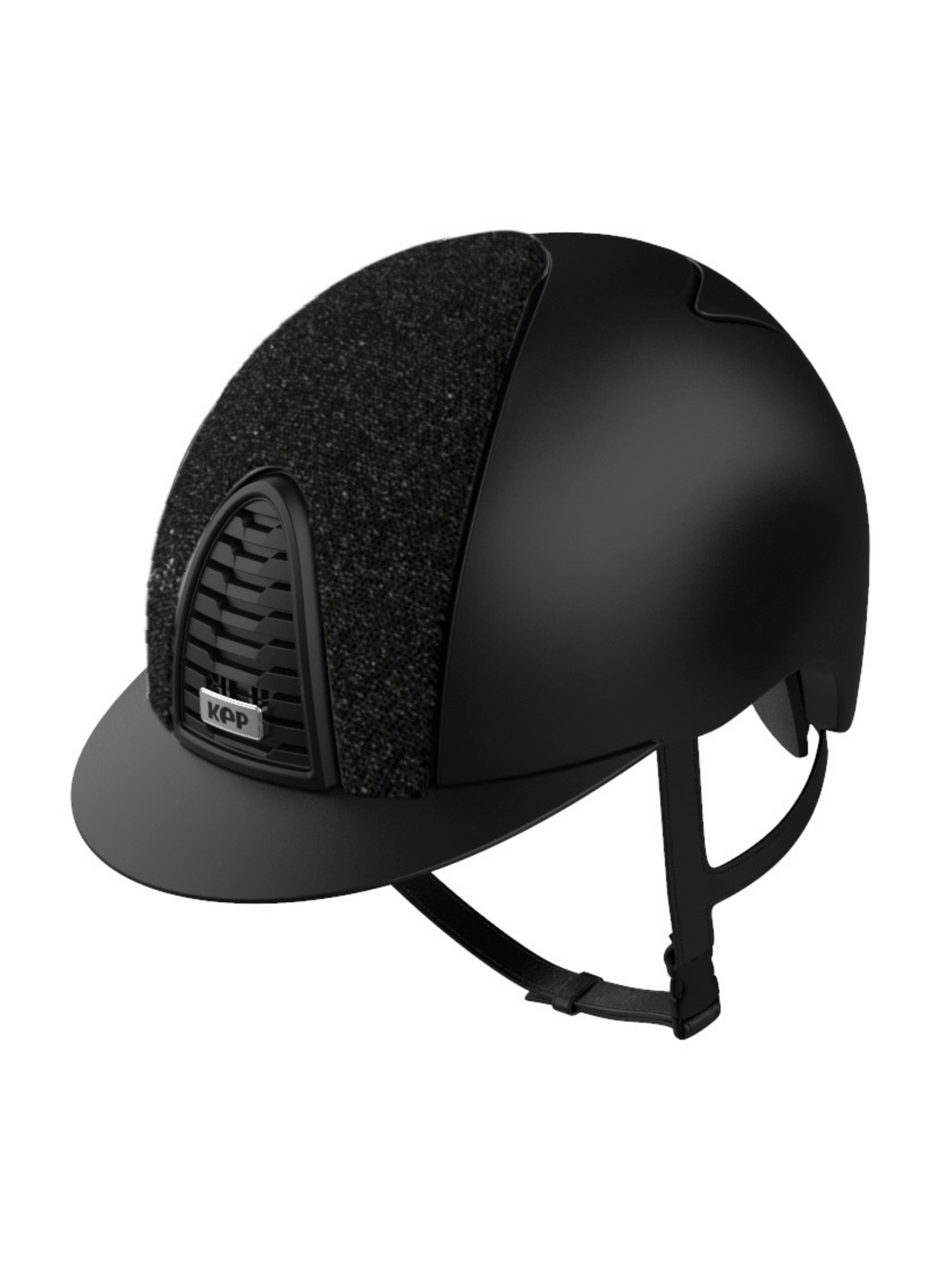 KEP Cromo 2.0 Helmet Textile Black - Black Glitter Front Panel