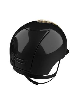 KEP Cromo 2.0 Helmet Polish Black - Giaguaro Lamé Front Panel - Swarovski Frame