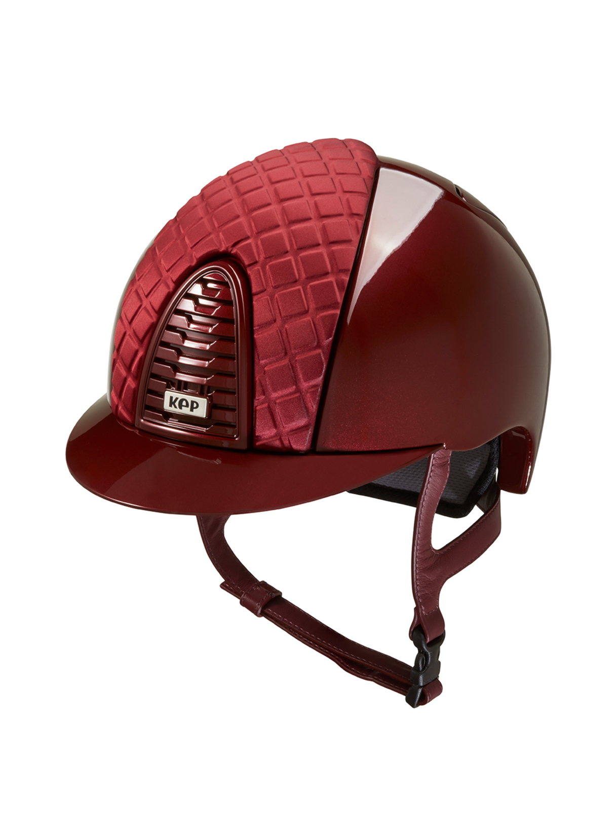 KEP Cromo 2.0 Helmet Metal Bordeaux - Satin Milano Front Panel