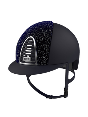 KEP Cromo 2.0 Helmet Textile Blue - Sparkling Blue Velvet Front Panel