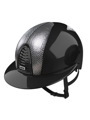 KEP Cromo 2.0 Helmet Polish Black - Silver Snake Front & Rear Panels