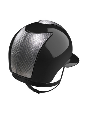 KEP Cromo 2.0 Helmet Polish Black - Silver Snake Front & Rear Panels