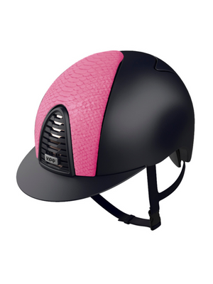 KEP Cromo 2.0 Helmet Textile Blue - Pink Python Front Panel