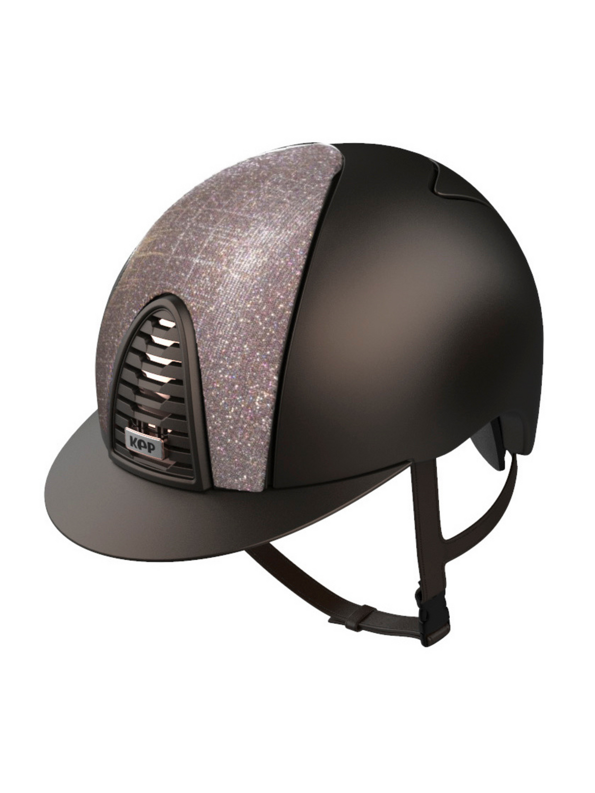 KEP Cromo 2.0 Helmet Textile Brown - Pink Galassia Front Panel