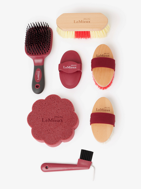 LeMieux Mini Grooming Set Red