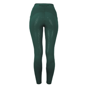 Equestrian Stockholm Movement Dressage Riding Tights Sycamore Green