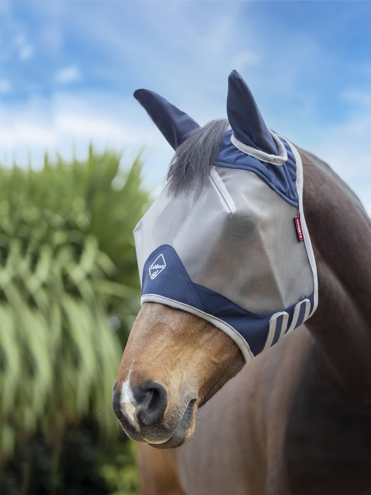 LeMieux ArmourShield Pro Half Fly Mask Navy