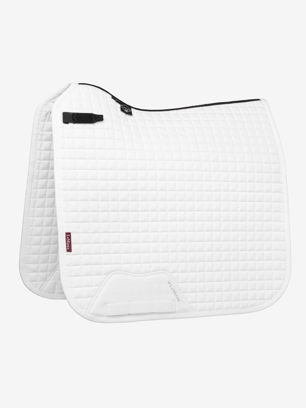 LeMieux Cotton Dressage Square Saddle Pad White