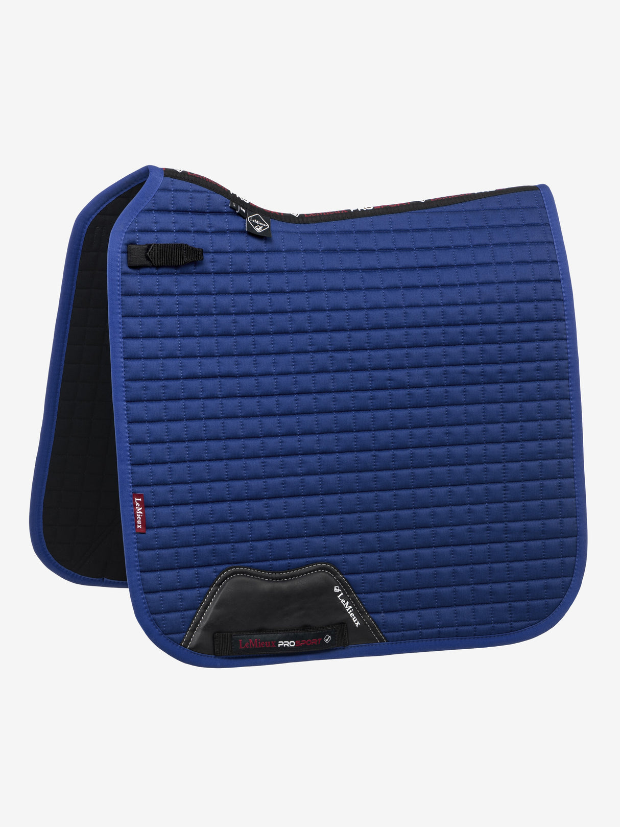 LeMieux Cotton Dressage Square Saddle Pad Benetton Blue