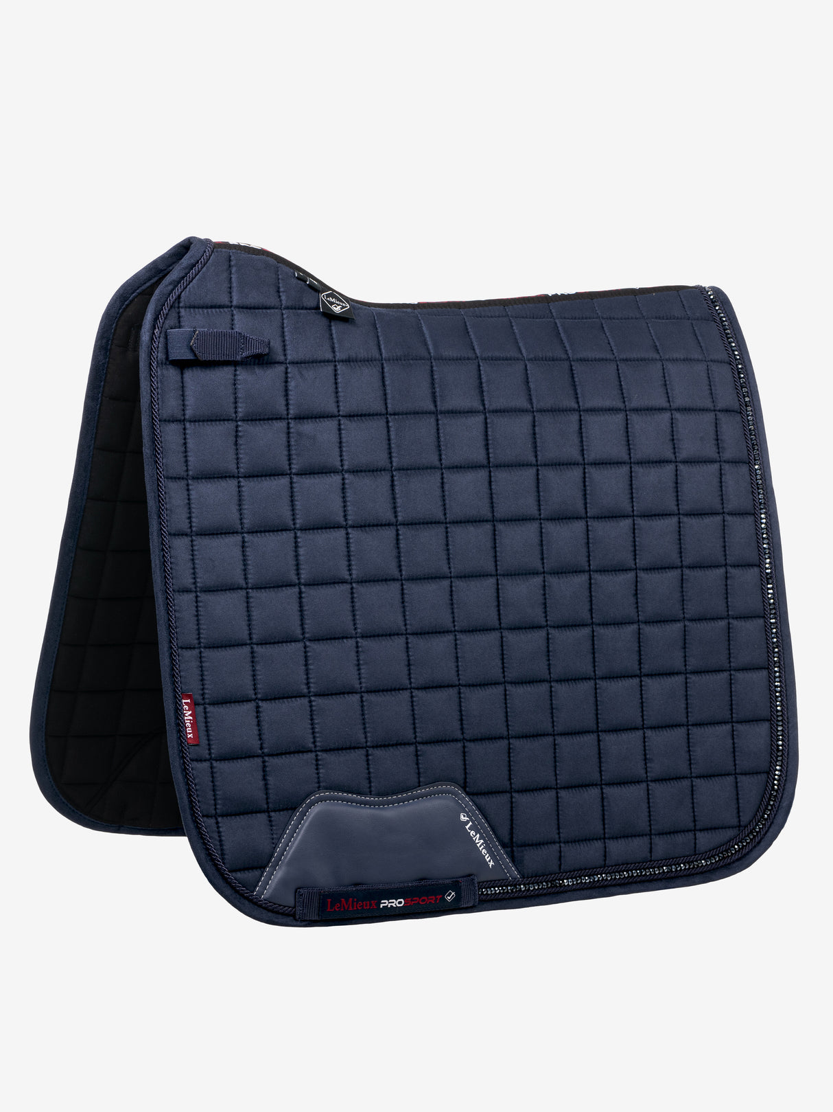 LeMieux Diamante Dressage Square Saddle Pad Navy