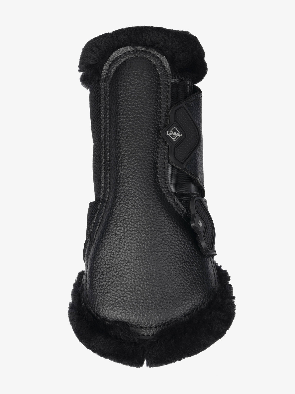 LeMieux Fleece Edged Mesh Brushing Boots Black/Black