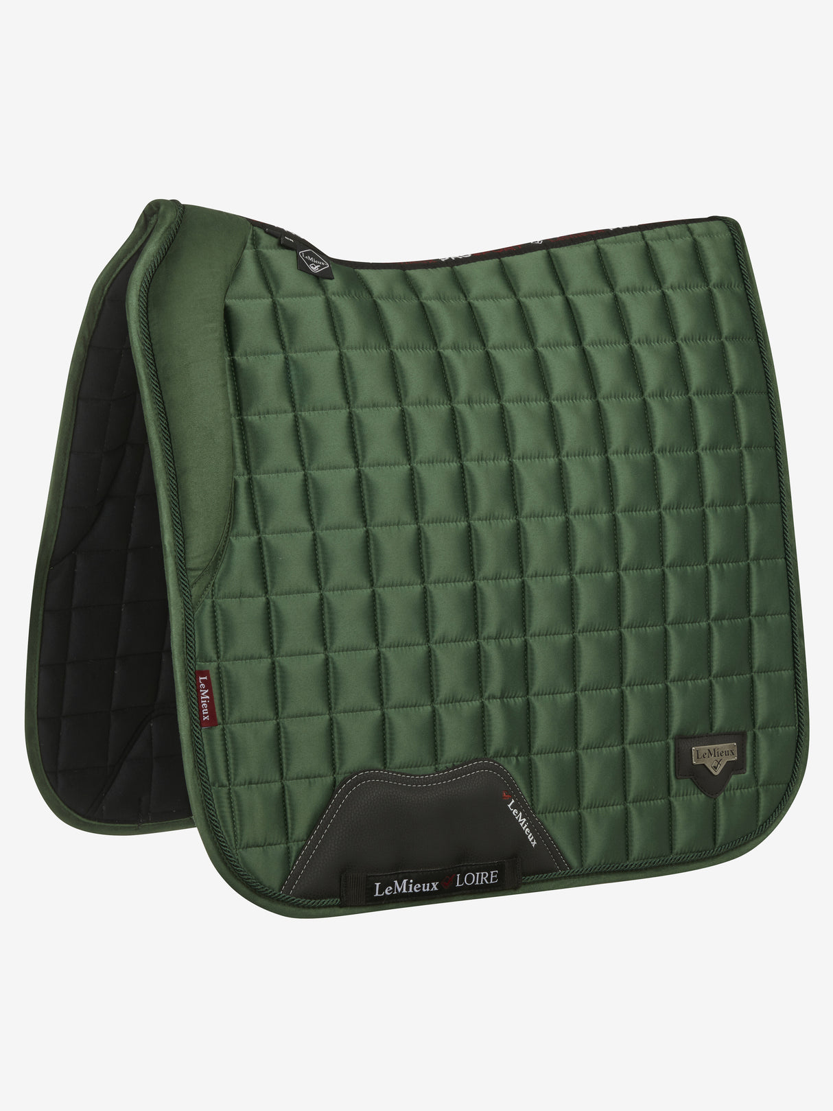 LeMieux Loire Memory Dressage Square Saddle Pad Hunter Green