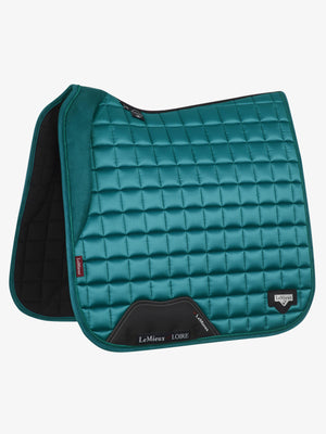 LeMieux Loire Memory Dressage Square Saddle Pad Peacock