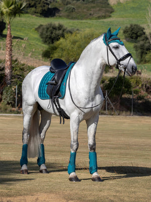 LeMieux Loire Memory Dressage Square Saddle Pad Peacock