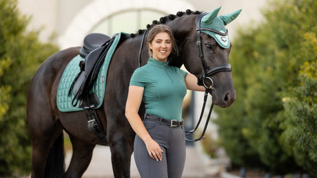 LeMieux Loire Memory Dressage Square Saddle Pad Sage