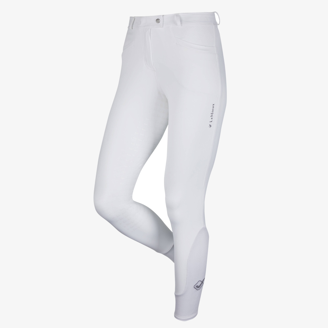 LeMieux Dynamique Full Seat Breeches White