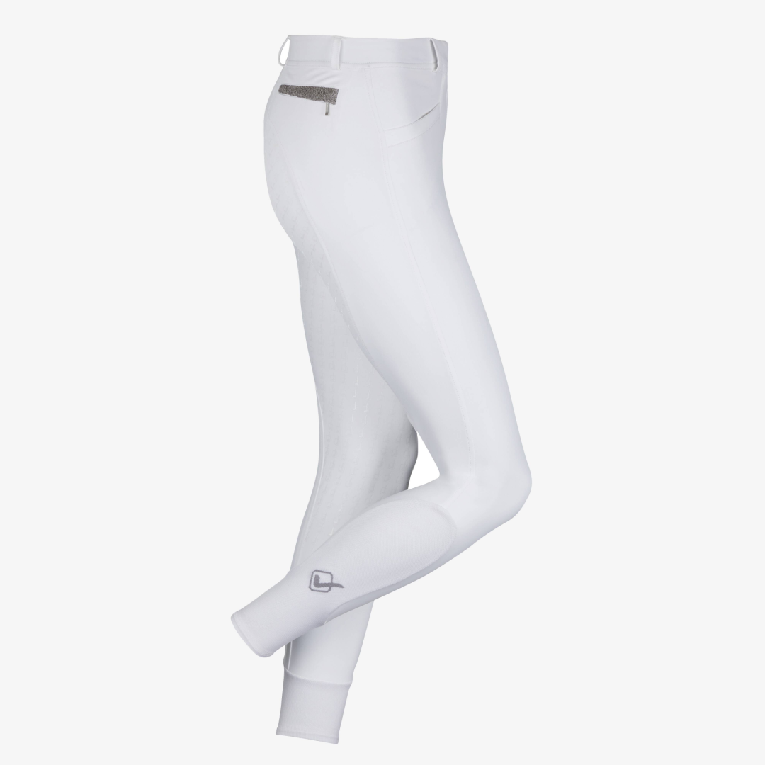 LeMieux Dynamique Full Seat Breeches White