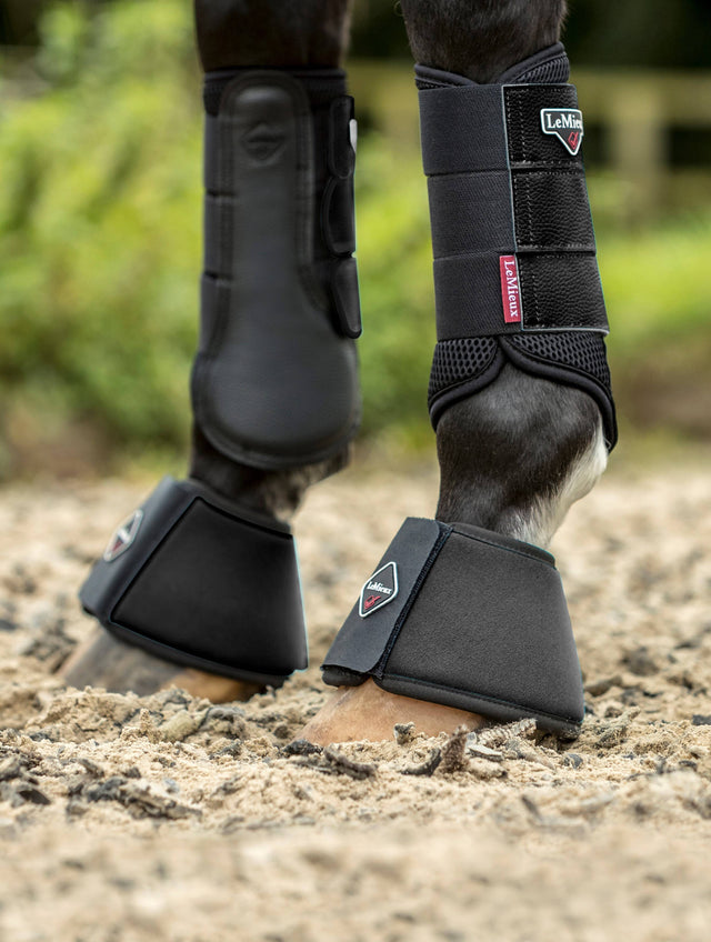 LeMieux Soft Shell Over Reach Boots Black