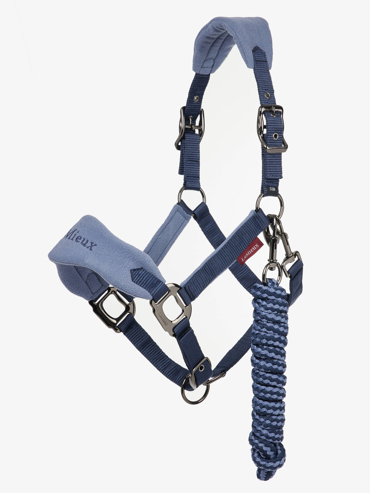 LeMieux Vogue Fleece Headcollar & Leadrope Indigo