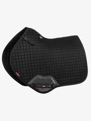 LeMieux Suede Close Contact Square Jump Saddle Pad Black