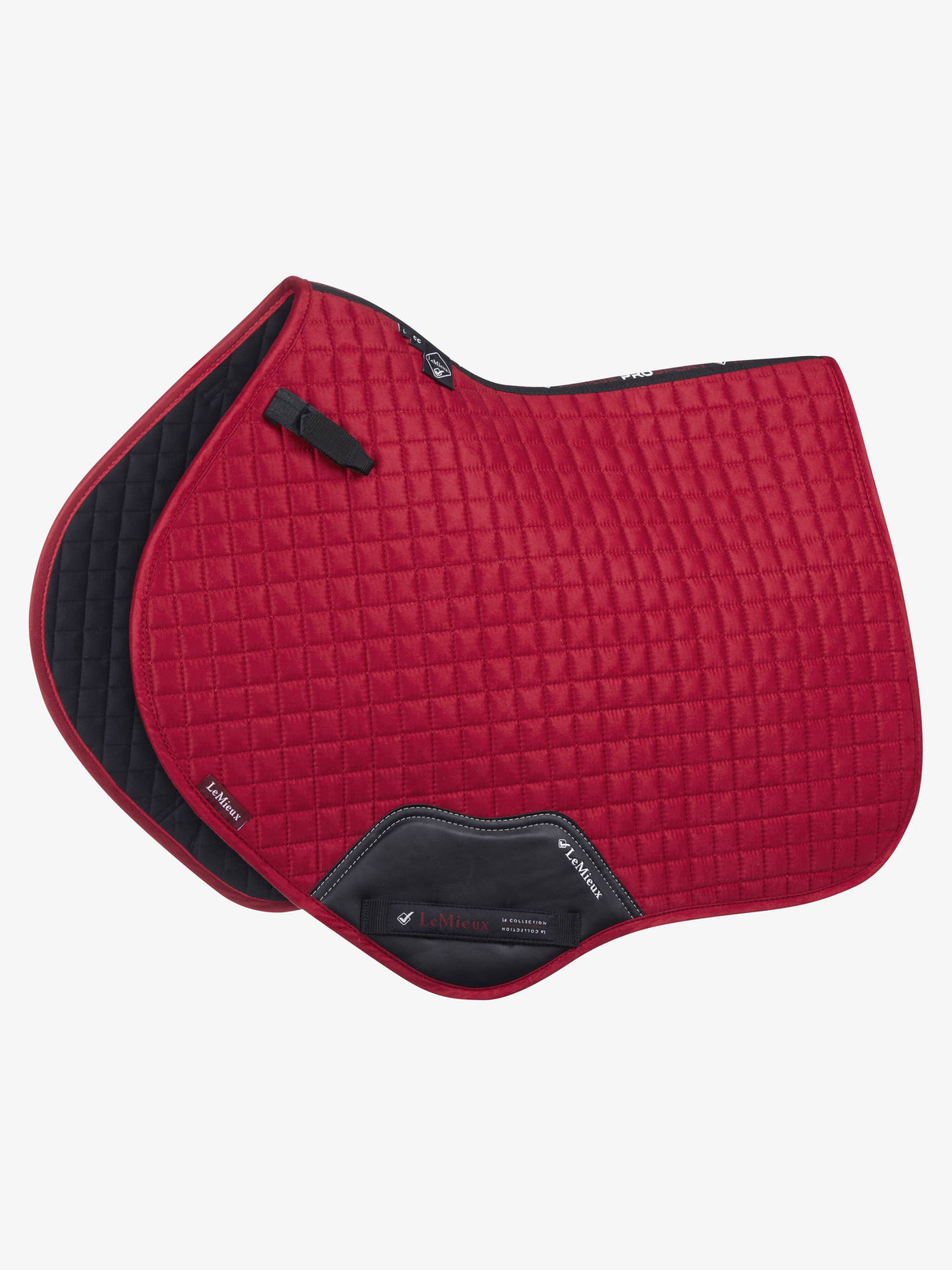 LeMieux Suede Close Contact Square Jump Saddle Pad Chilli